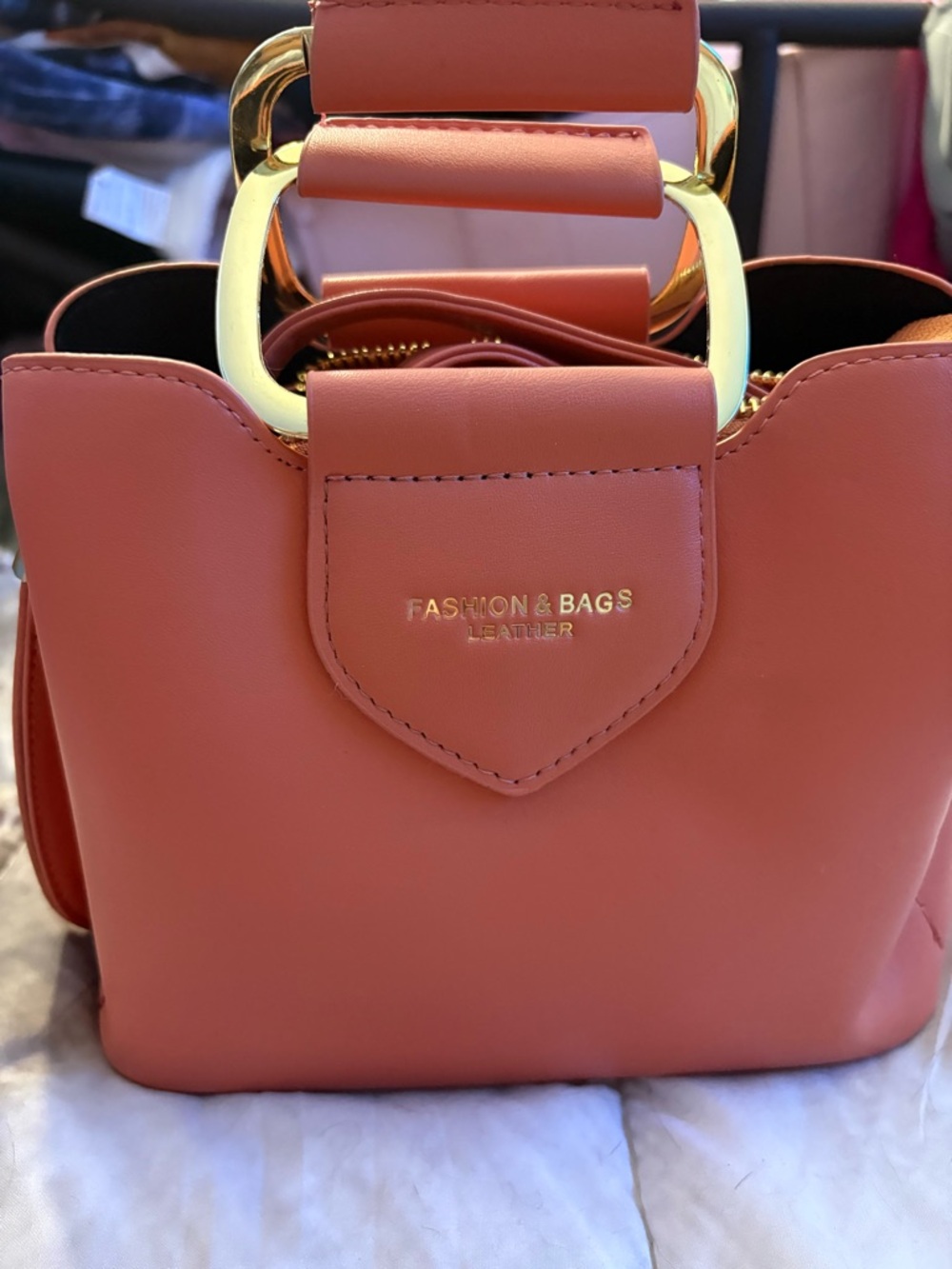Coral Top-Handle Crossbody Bag - Picture 2 of 5